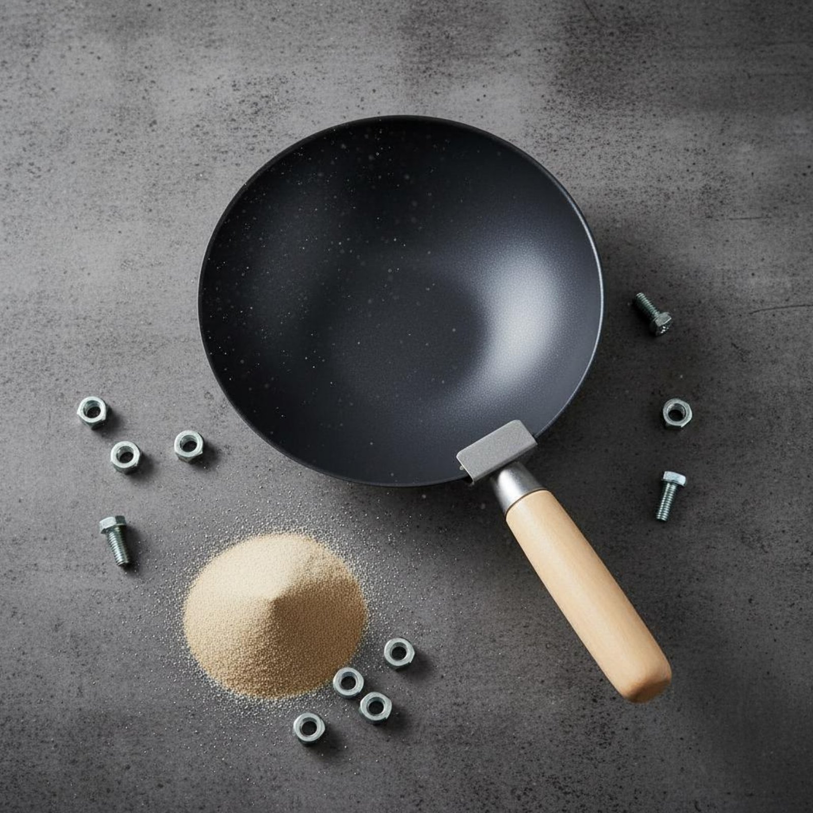 Wok Carbon Steel - 시멘트 혼합용 레이들 내마모성 휴대용 시멘트