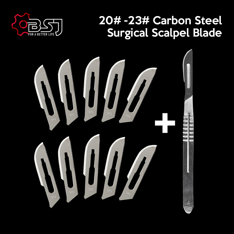 Wok Carbon Steel - 탄소강 조각 금속 메스 핸들 20