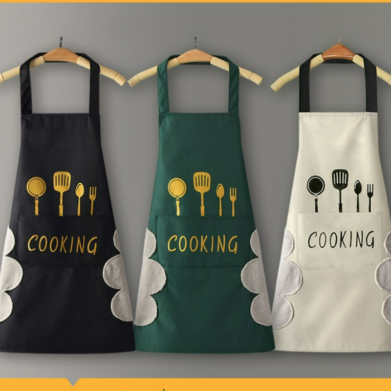 Home Cooking Oil Making Machine - 맞춤형 로고 PVC 주방 앞치마 방수