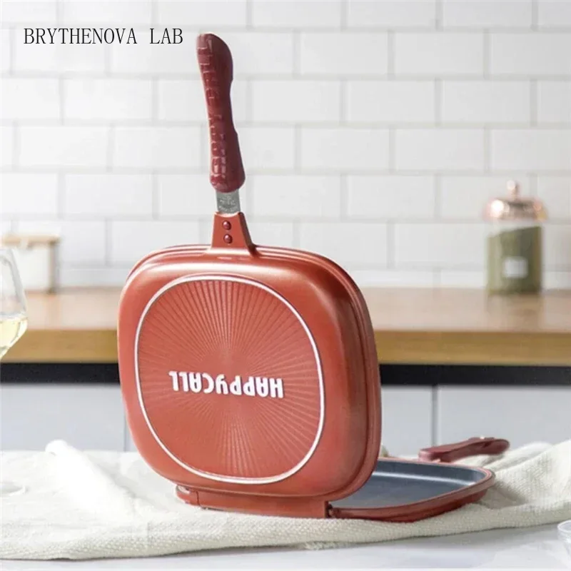 32CM/28CM 프라이팬 논스틱 양면 바베큐 요리 도 - Home Cooking Gas 리뷰 및 가격